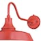 Vaxcel Dorado 1 Light Dusk to Dawn Red White Farmhouse Barn Dome Outdoor Wall Lantern T0488 - alternate 8